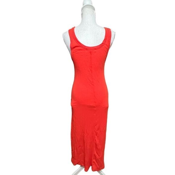 L Space Womens Maxi Dress orange ribbed tank dress Size XS Spring Fling - Picture 4 of 6